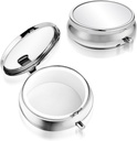 Sibba Portable Medicine Pill Case, Travel Multi-Functional Moisture Kanıt Pill Box for Purse & Pocket, Cute Metal Medicine Pill Organizer Box for Vitamins, Fish Oil & Supplements (1 Karşılaştırma)