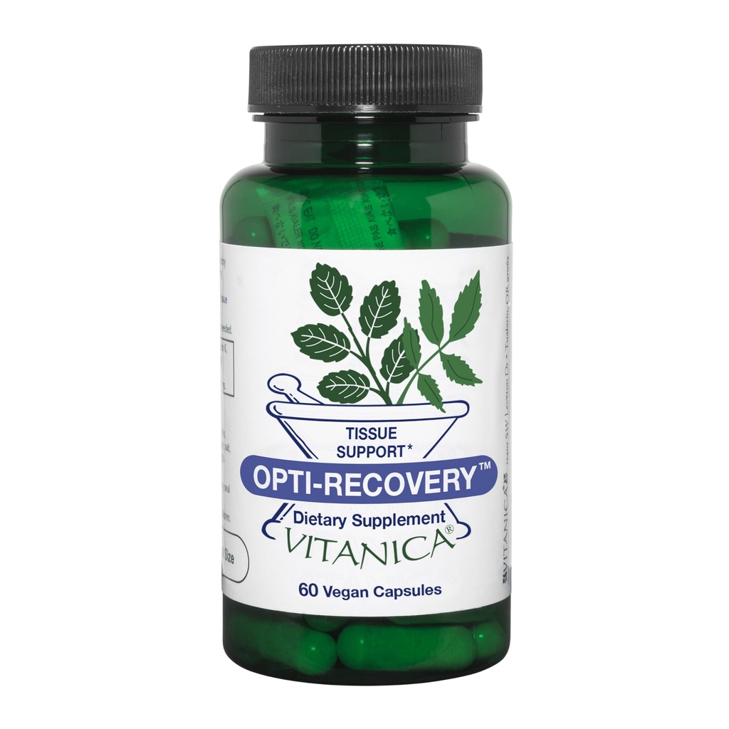 Vitanica Opti-Recovery, Pre & Post Surgery Support, Yara Bakımı, BBL, Tummy Tuck, C Bölüm & Postpartum Vitamin Essentials Healing Support, Scar, Omuz, Hysterektomi, Meme & Lipo, Vegan, 60 Caps