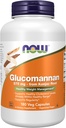 NOW Συμπληρώματα διατροφής, Glucomannan (Amorphophallus konjac) 575 mg, Υποστηρίζει την κανονικότητα *, Υγιεινή διαχείριση βάρους *, 180 κάψουλες Veg