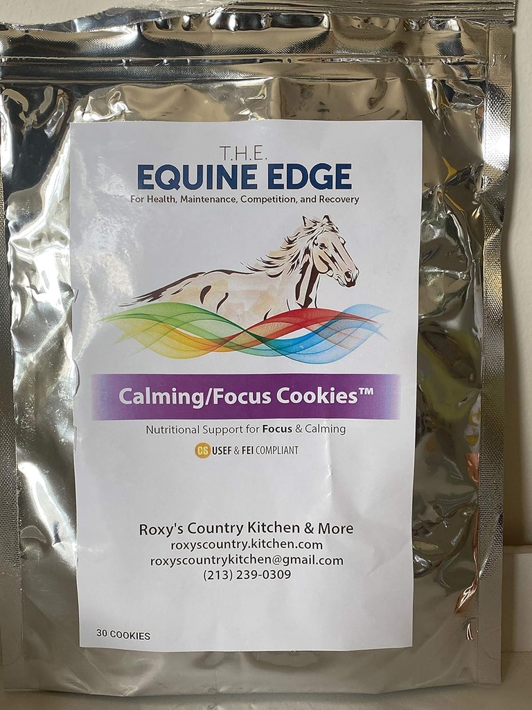 Cookies ηρεμίας / εστίασης - φυσικά συμπληρώματα αλόγων για ηρεμία & εστίαση, 30 cookies