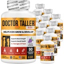 NuEn İyi Doktor Taller Çocuklar - Multiminerals, Food - Premium Formula 2 ila 9 - Grape Flavor - 12 Pack | 18 Ay Supply