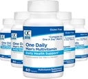 Quality Choice Mens One Daily Multivitamin with Vitamins A C D E B (1, 2, & 6) ve Mineral Supplements in 60 Count Şişes (5 Pack)