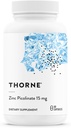 THORNE - Ψευδάργυρος Picolinate 15mg - Εξαιρετικά απορροφήσιμο συμπλήρωμα ψευδαργύρου - Υποστηρίζει την ευεξία, ανοσοποιητικό σύστημα, μάτι, δέρμα, και αναπαραγωγική υγεία * - Χωρίς γλουτένη, χωρίς σόγια, χωρίς γαλακτοκομικά - 60 κάψουλες