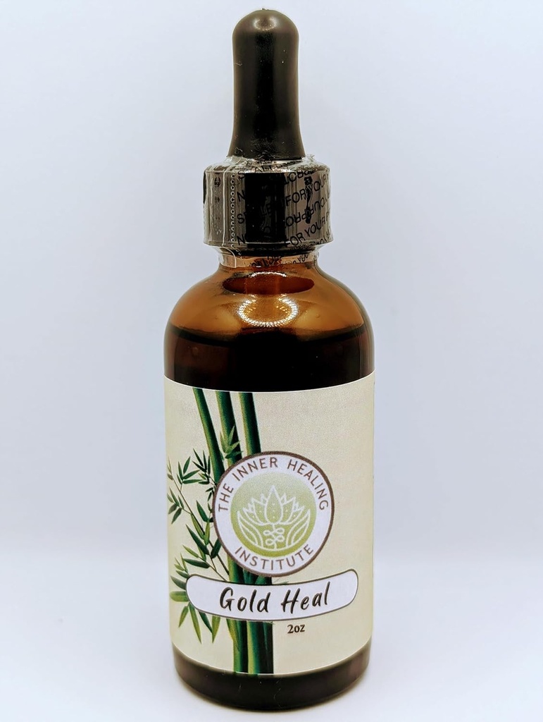 Gold Heal 2oz Βάμμα - Στοματικές σταγόνες συμπλήρωμα, ένα φυσικό αντιβιοτικό για όλους τους τύπους λοιμώξεων, βοηθά στην επιτάχυνση της διαδικασίας θεραπείας, περιέχει B12.