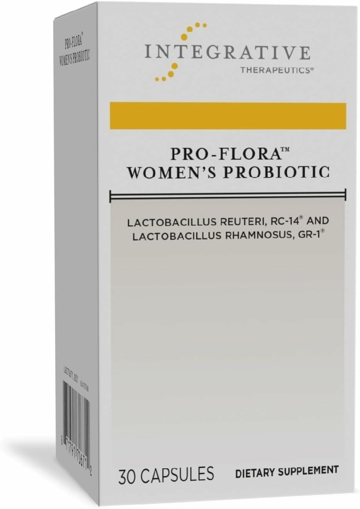 Bütünleştirici Tedaviler Pro-Flora Women's Probiyotik - Vaginal Health Probiyotik - Kadınlarda Urogenital Sağlık Destekler* - Gluten-Free - 30 Capsules (30 Capsules)