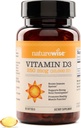 NatureWise Vitamin D3 10.000IU (250 mcg) 90-Day Supply - Sağlıklı Immune Support & Muscle Function, Non-GMO, Gluten-Free in Organic Extra Virgin Olive Oil, (Mini Softgel), 90 Count