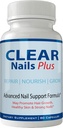 Clear Nails Plus Pills Supplement - Advanced Unique Saç Büyüme Vitaminleri ve Mineralleri Biotin ile - Gluten Free 60 Capsules - Saç Lash Skin ve Nails Ekstra Güç Formül Büyüme programlanabilir