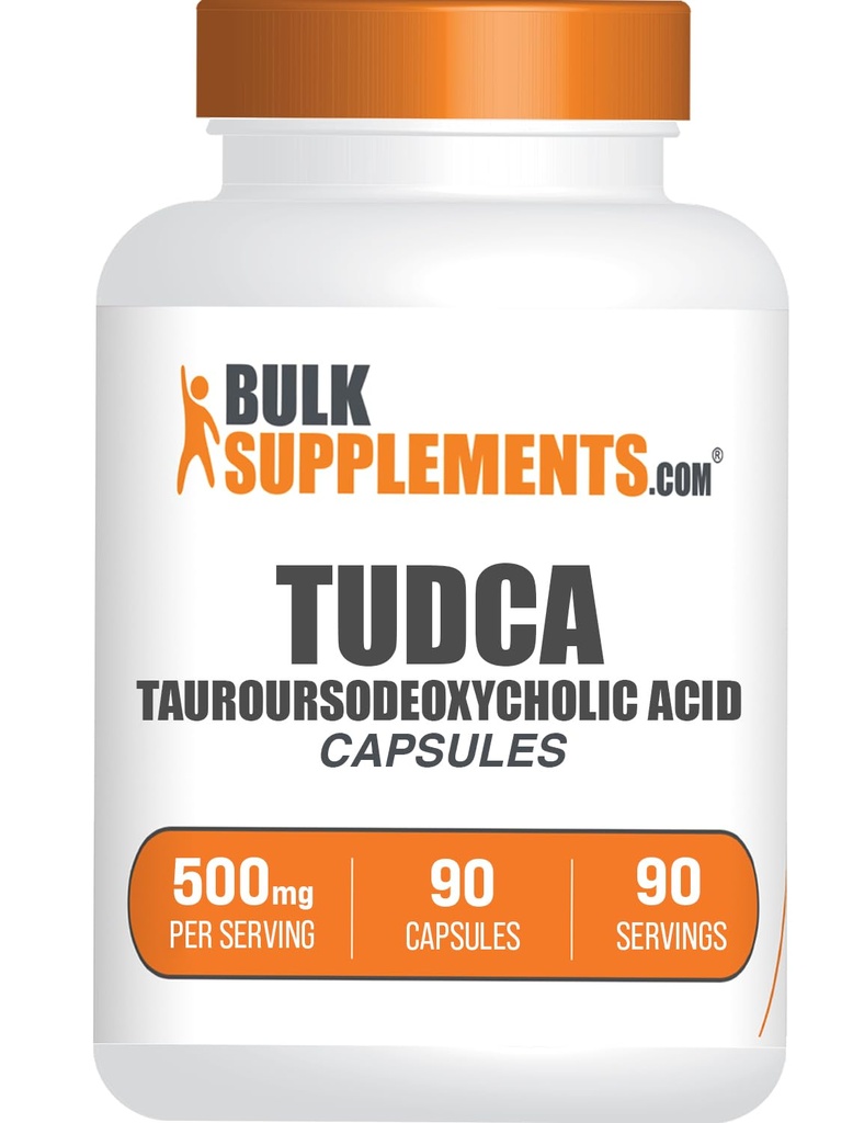 BulkSupplements.com Κάψουλες TUDCA - συμπλήρωμα TUDCA, Ταουρσοδεοξυχολικό οξύ, TUDCA 500mg για την υποστήριξη του ήπατος - Χωρίς γλουτένη, 1 κάψουλα ανά υπηρεσία, 90 κάψουλες (πακέτο του 1)