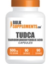 BulkSupplements.com Κάψουλες TUDCA - συμπλήρωμα TUDCA, Ταουρσοδεοξυχολικό οξύ, TUDCA 500mg για την υποστήριξη του ήπατος - Χωρίς γλουτένη, 1 κάψουλα ανά υπηρεσία, 90 κάψουλες (πακέτο του 1)