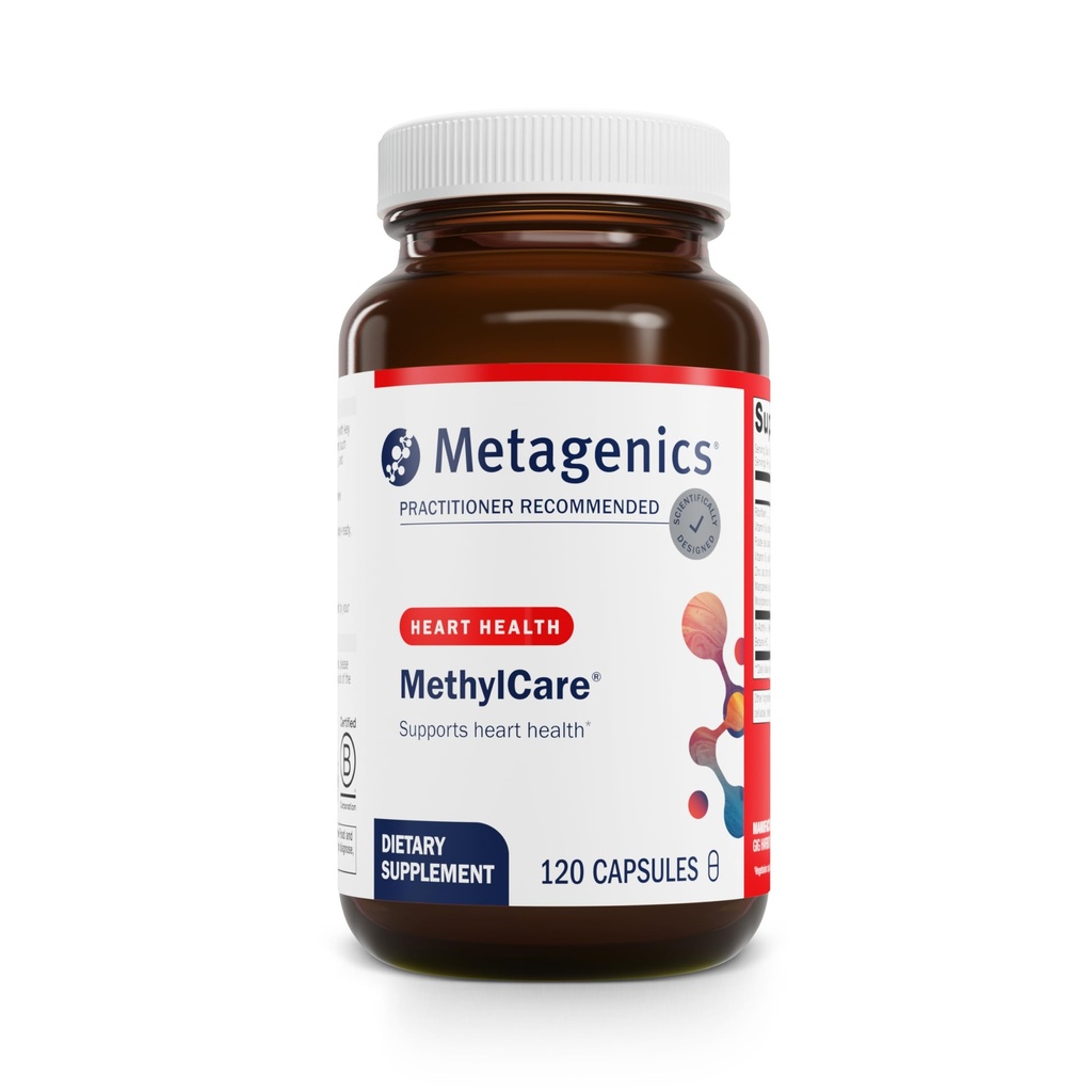 Metagenics MetilCare - Folate L-5-MTHF, Torch B12, B6, NAC & Betaine HCl - Destekler Homocy Betae Metabolism, Metilation & Heart Health - Non-GMO & Gluten-Free - 120 Capsules