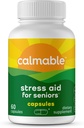 Stress Aid Supplement for Seniors | Feel Happy, Calm, Focused and Relaxed | L Theanine, Phosphatidylserine, Ashwagandha | Stress Support Vitamin Dietary Supplement | 60 Capsules