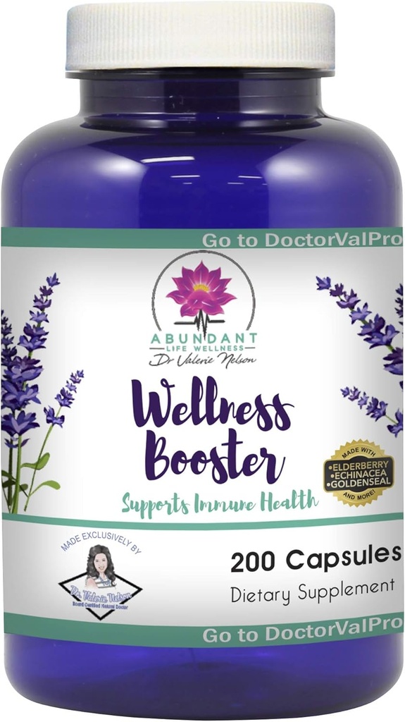Echinacea Elderberry Goldenseal & More - 200 Caps - Wellness Bransons