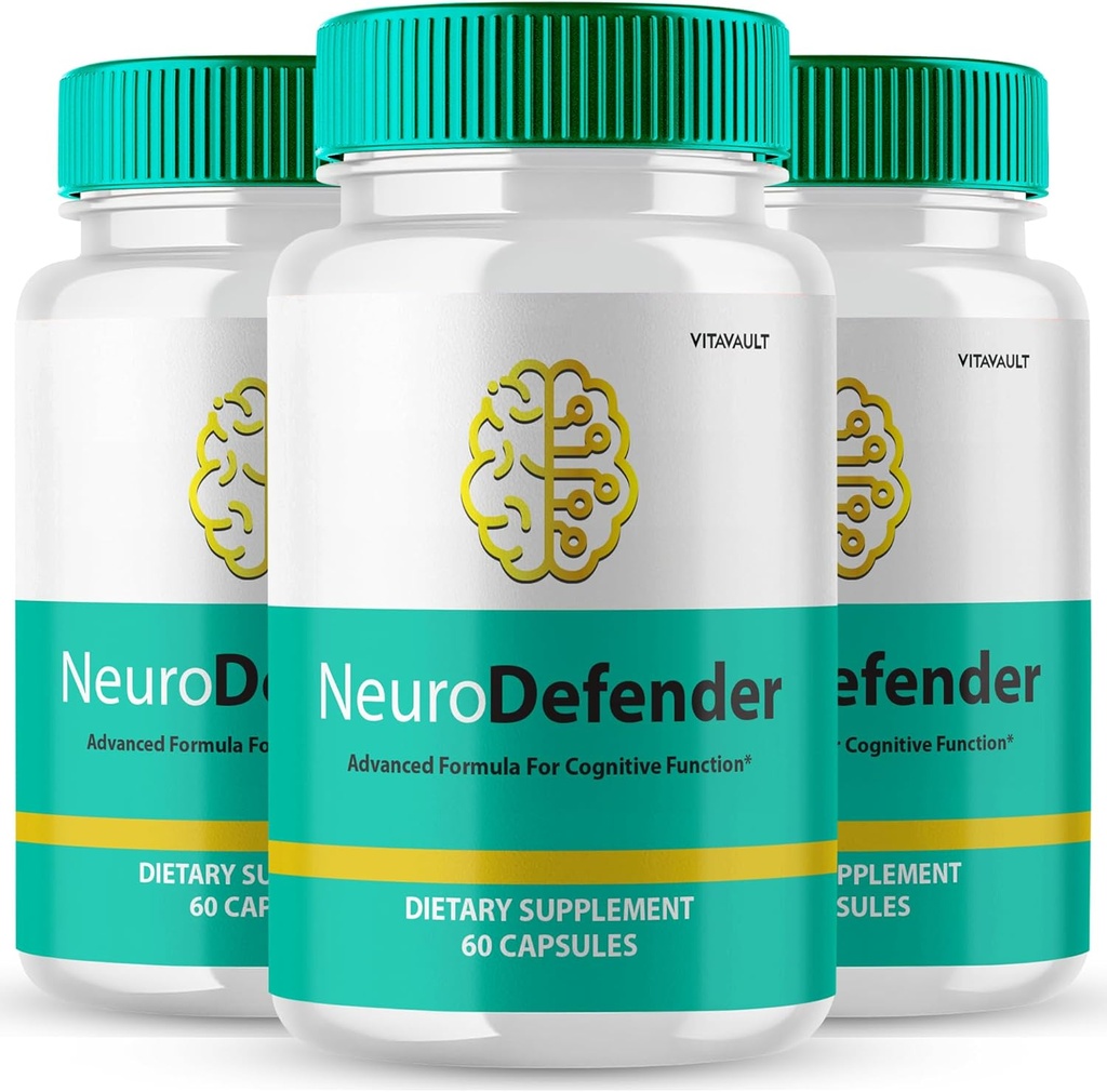 Neuro Defender Brain Συμπληρώματα μνήμης και εστίασης κάψουλες NeuroDefender Advanced Formula Brain Health Support Hills, Extra Strength Nootropics Neuro Defender Όλα τα φυσικά σχόλια (3 Pack)