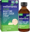 Wellements Organic Nighttime Baby Cough Syrup | Soothes Occasional Cough Kuru Throat Nedeniyle Barışlı Bir Gecenin Uykuunu Artırıyor*, USDA Organik | 2 Fl Oz, 4 Ay+