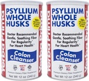 Yerba Prima Psyllium Husk, 12 Ounce (Pack of 2) - Colon Cleanser Fiber Supplement - Natural Support for Gut Health - Non GMO, Gluten Free, Vegan