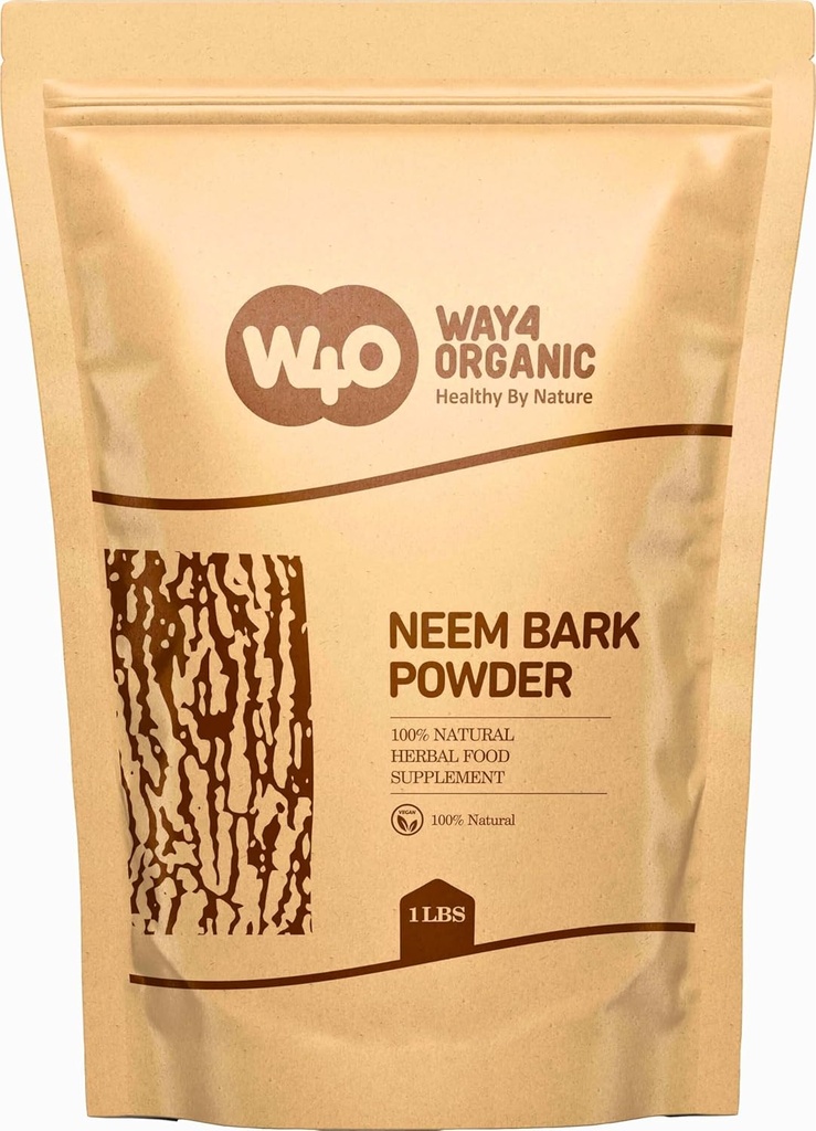 Neem Bark Toz 16 Oz (1 lb) - Diş ve Digestion Support - Tooth Toz - Way4Organic