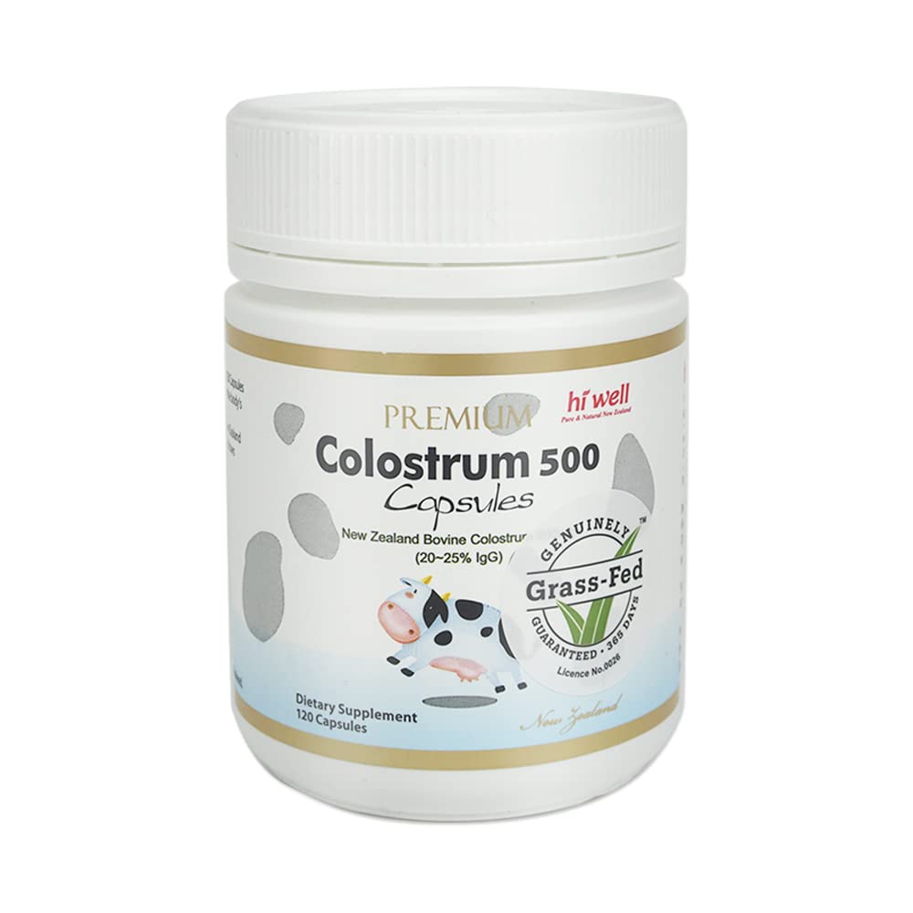 Merhaba Well Premium 100% Pure New Zealand Bovine Grass-Fed Colostrum 500 120 Capsules
