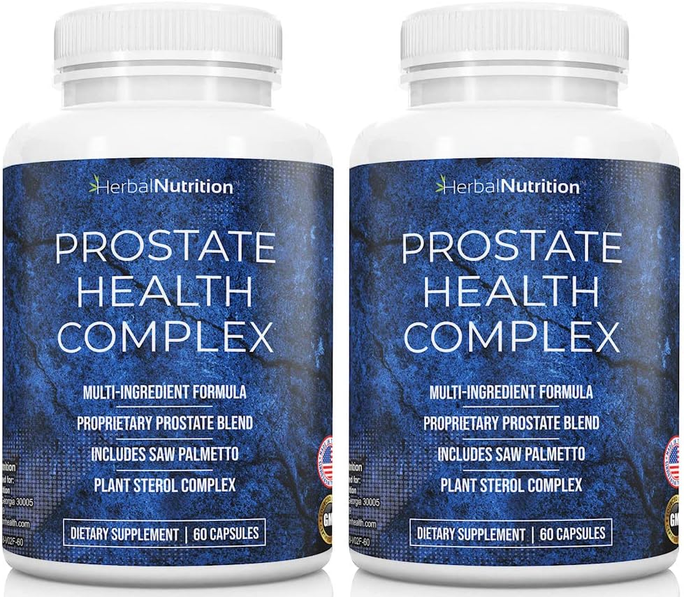 Prostate Health Supplement for Men A Complex with Saw Palmetto Multi-Ingredient Formula, 30 Synergistic Vitamins & Herbs to Support Prostate and Urinary Tract Health, Two Şişe Pack 40 Day Supply!