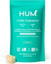 HUM Core Strength Vanilla Vegan proteini Toz, Gluten Free, Plantive, 20g Proteinler, Bakteriler, Pea Hemp & Riley Tohum Proteinleri, Low Fodmap, Gut-Friendly, Easy to Digest, 15 Servisler