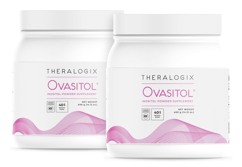 Theralogix Ovasitol Inositol Toz - 180-Day Supply - Myo-Inositol & D-Chiro Inositol for Hormon Denge & Ovarian Function Support* - NSF sertifikalı, (360 Hizmetler), 28.24 Ounce (Pack of 2)