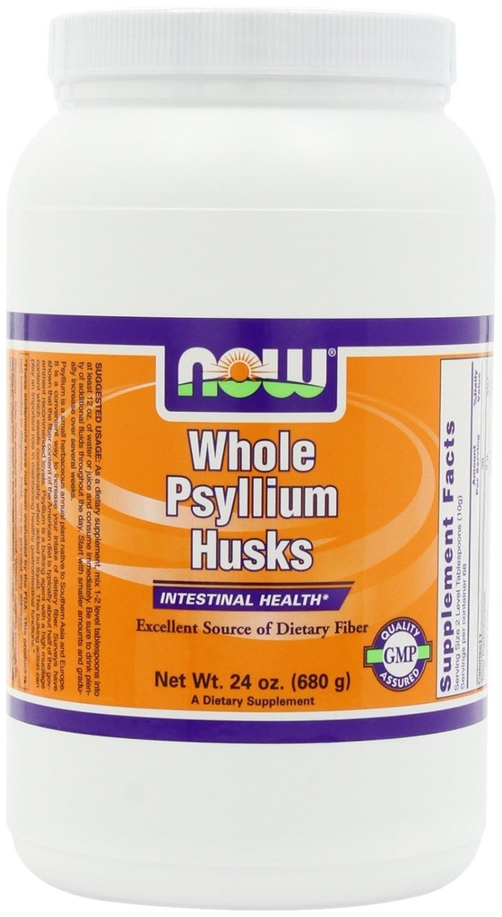 NOW ολόκληρο Psyllium Husk, 24 Ounce (πακέτο των 3)