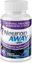 NöropAWAY Nerve Support PM, with R-Alpha Lipoic Acid to Help Nerve Relief in as Little as 5 Days, Acetyl-L-Carnitine, Theanine, Melatonin, and Metilcobalamin, 90 Capsules