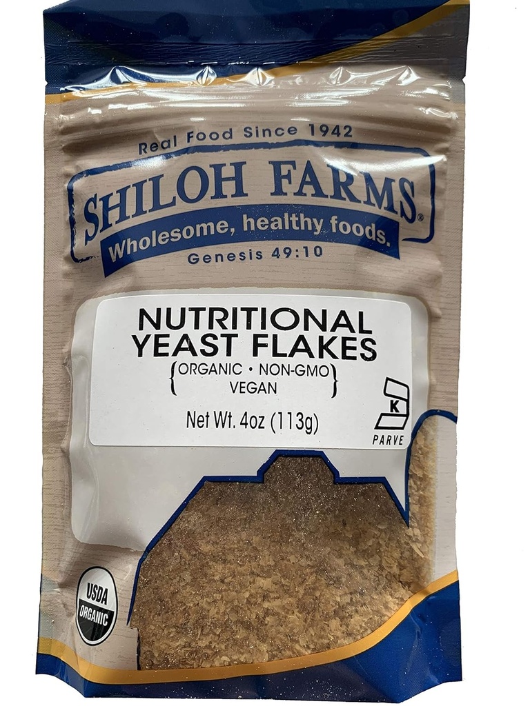Shiloh Farms Organik Beslenme Yeast Flakes - 4 Ounce Bag - Vegan Protein - PLANT-BASED DIET-BASED DIET
