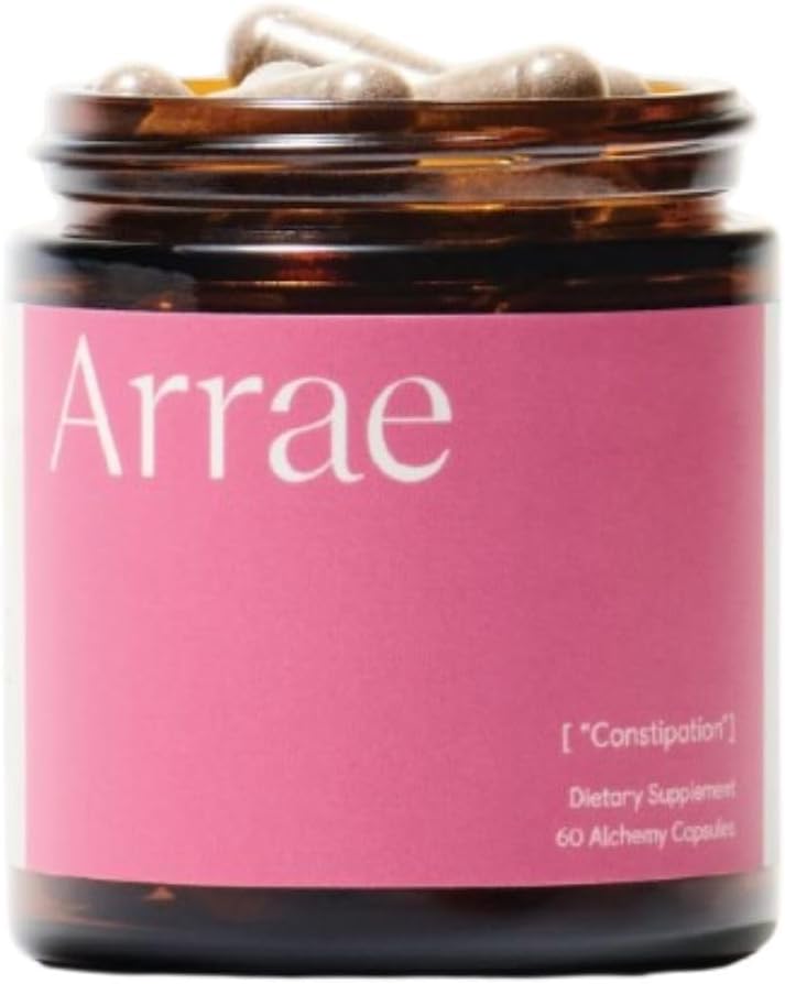 Arrae Constipation Relief: Natural Colon Cleanse, Fast-Acting Capsules for Regular Bowel Movements & Gut Health, Digestive Detox, Kadınlar ve Erkekler için Bloating Relief, Gut Cleanse (60 Kont)