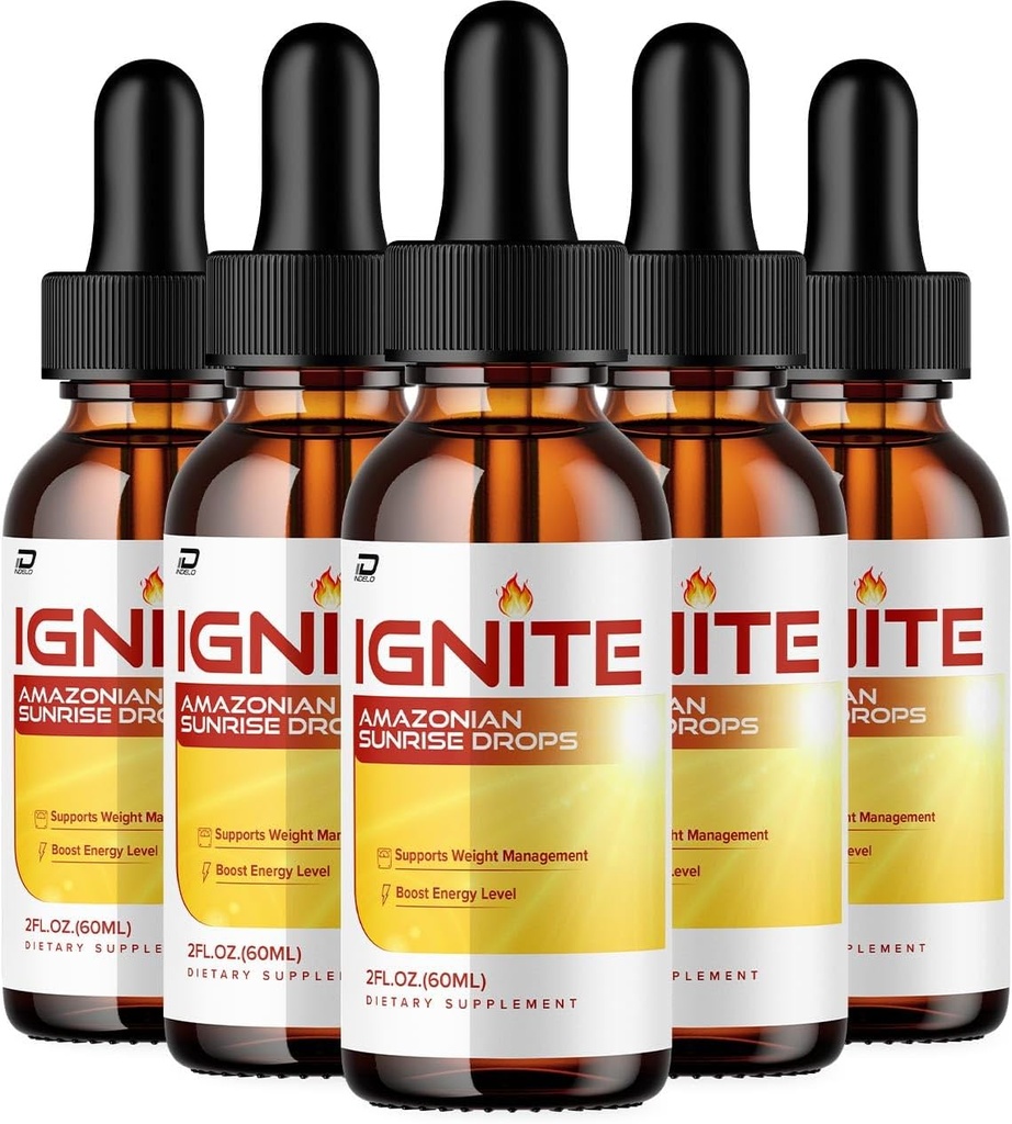 Ignite Amazonian Sunrise Drops - Ignite Sunrise Drops Liquid Supplement, Ignite Drops Advanced Daily Health Support Supplement, Ignite Drops Yorumlar (5 Pack - 5 Ay Supply)