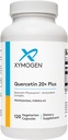 XYMOGEN Quercetin 20× Plus - Quercetin Συμπληρώματα - Σύμπλεγμα με βιταμίνη C, N-Acetyl-L-Cysteine & Nettles - Formated for αναπνευστική υποστήριξη - Vegan & Gluten-free (120 κάψουλες)