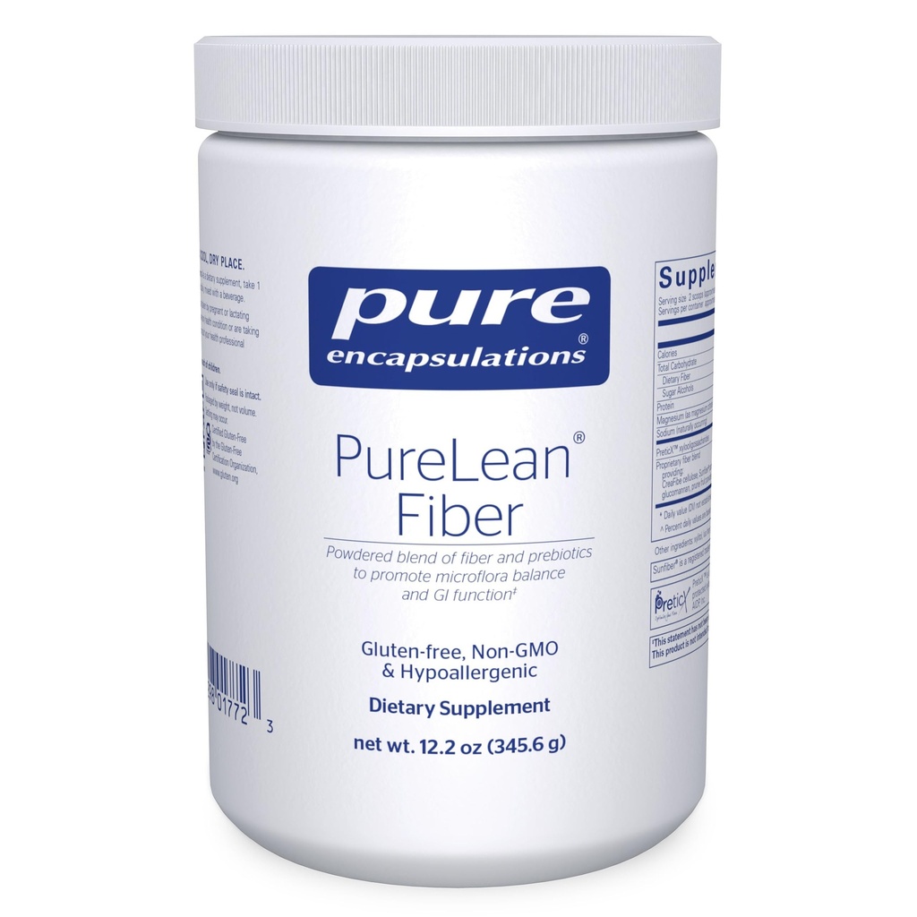 Saf Encapsulations PureLean Fiber | Tozlu Ölmüş Fiberler ve Probiyotikler Mikroflora Dengesi ve GI Fonksiyonlu Teşvik Edecek * | 12.2 Ounces*