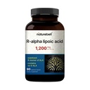 NatureBell R-Alpha Lipoic Acid, 1.200 mg, 90 Veggie Capsules | Pure Stabilized R-ALA Only | High Abors & Antioksi Support | No S-ALA | Non-GMO, Gluten-Free-Free
