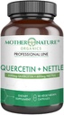 Quercetin 600 mg & Nettle 600 mg - Doğal Flavonoyaklar Mevsimlik Irritanlar için Tamam, Immune Response, Sağlıklı Aging ve Longevity - Non Drowsy, Non GMO, Vegan - (90 Capsules)