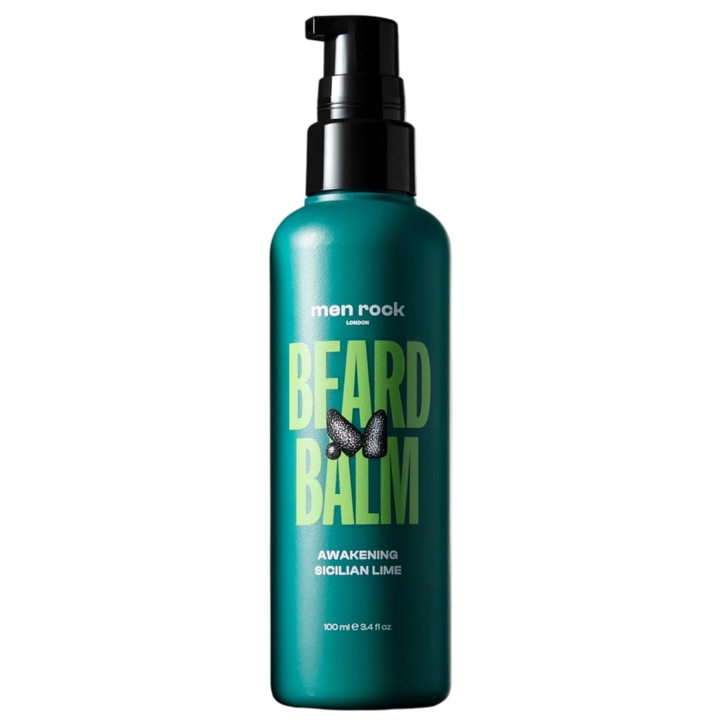 Men Rock Wake Beard Balm - Sicilya Lime - Mens Skincare Products - Durumlama ve Yumuşaklaştırma Balm - 3.4 oz