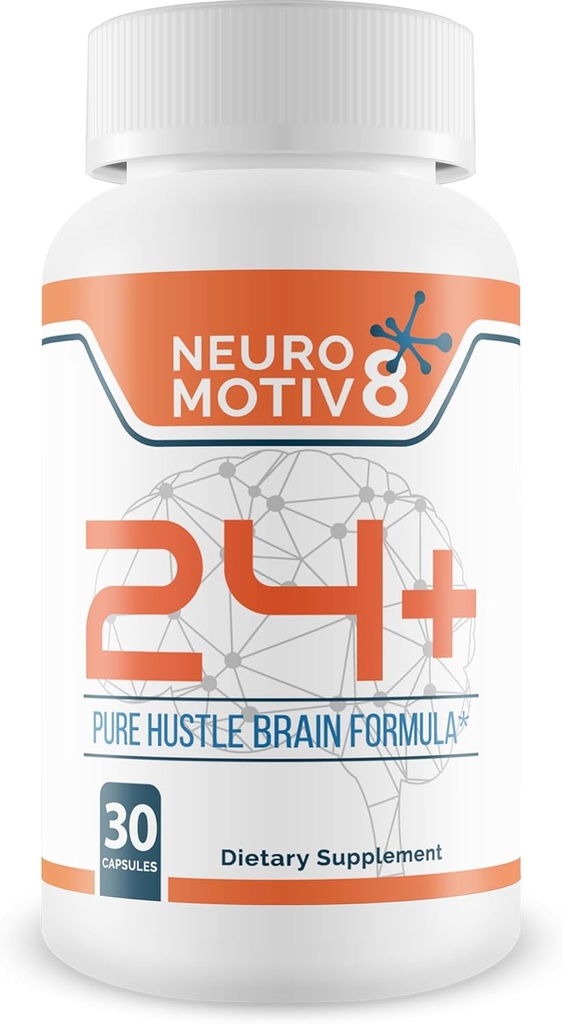 Neuro 24 + Brain Enhancement Formula - Brain Booster - Motiv8 Το μυαλό σας με αυτό το καθαρό Hustle Brain Formula Σχεδιασμένο για να ανυψώσει την εστίαση και την υποστήριξη βελτιωμένη απόδοση του εγκεφάλου