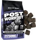 Bully Max 2in-1 Post-Workout Recovery Support Chews - Dog Vitamins and Food Supplement for Small & Large Breeds - Puppy and Adult Dog Hydration & Electrolyte Replenishment - 75 Soft and Tasty Chews