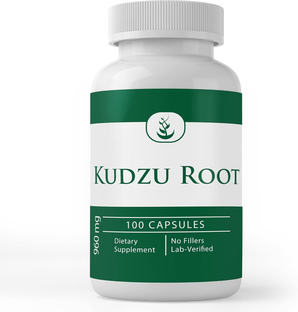 Pure Original Materialss Kudzu Root (100 Capsules) Her zaman Saf, Hiçbir Katkı veya Ayırmacılar