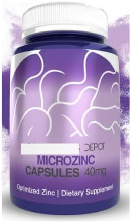Depot MicroZinc Capsules, 40 mg Optimized çinko, 365 Count Diyetary Supplement