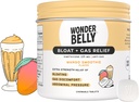 Wonderbelly Bloat Gas Relief Extra Strength Chewable Tabletleri 125 mg Simethicone No Talc veya Dye Mango Smoothie 35 Kont