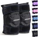 APEXUP Buz Paketi Diz Ağrısı Yardımı için, Büyük Reusable Bravo After Surgery, Flex Gel Cold Pack for Injuries, Pain Relief, Ankle and Leg (Black, XXL, 2PK)