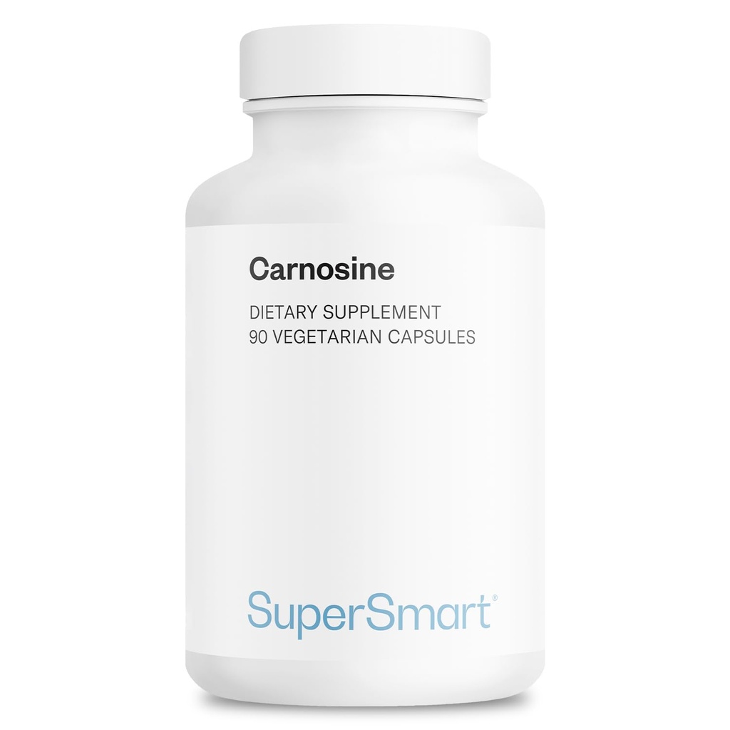 Supersmart - Carnosine 1500 mg per Day (High Potency) - Dipeptide L-Carnosine Supplement | Non-GMO - 90 Vegetarian Capsules
