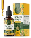 HERBAMAMA Turmeric Curcumin ve Ginger Supplement - Vegan Immune Mix with Liquid Ginger Root,Turmeric & Black Pepper Extract - Non-GMO, Alkol & Sugar-Free Immunity Drops