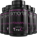 (5 Pack) Raw Whole Food C fromges, Premium Antioksis, Bioflavonoyaks & Polyols, 300 Vegan Capsules