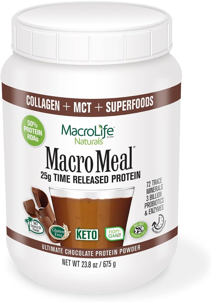 MacroLife Naturals MacroMeal Omni Protein - Chocolate - 15 Hizmet