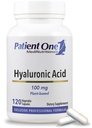 Hasta Bir Hyaluronik Asit 100 mg | Hydrated, Youthful Skin ve Ortak Sağlık'ı desteklemek için Tamam* | 120 Capsules