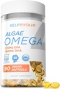 Algae Omega 3 1,500 mg - Patentli Yaşam Omega 3 ile Vegan Supplement - High Dose EPA & DHA - Fish Oil - Supports Heart, Brain, Joint Health - 90 Vegan Softgels