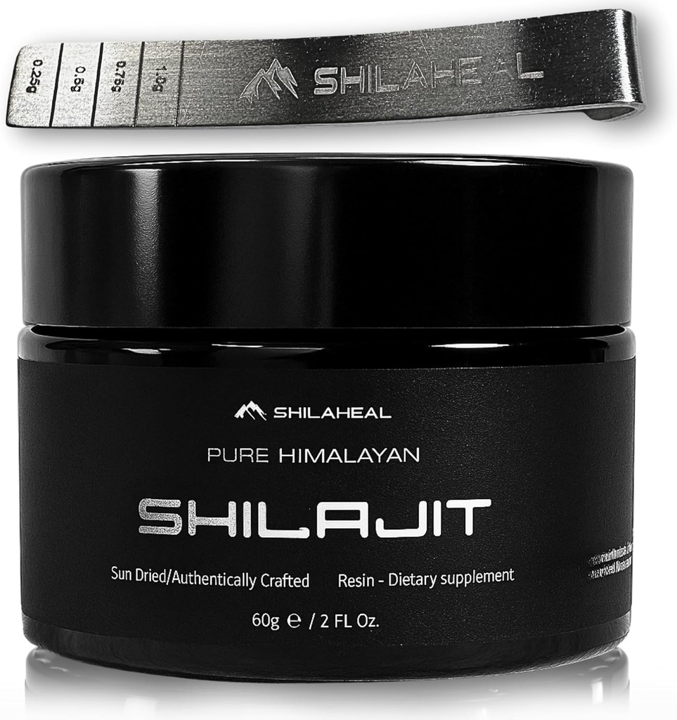 Shilajit Authentic Himalaya Shilajitwear for Men & Women, High Fulvic Acid, Energy & Stamina, Immune Support, 85+ Trace Minerals, Lab Tested Organik Shilajitwear,% 100 Natural, 60 Grams