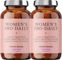 Bounty Women's Pro-Daily Probiyotik - Supports Vaginal, Digestive & pH Balance, 10 Milyar CFUs, 5 Strains + Cranberry - 2 Pack of 60 Capsules
