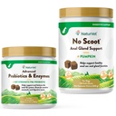 NaturVet Advanced Probiyotikler, Sağlıklı Enzymes ve PB6 Köpeğiniz için Probiyotik Supplement, 120 Soft Chews & No Scoot for Dogs - 120 Soft Chews - Supports Health Anal Gland & Bowel Function