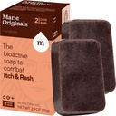 Marie Originals Itch Relief Soap Body Wash Bar - All Natural Instant Relief from Insect Bites, Chicken Pox, Chiggers and Other Skin Irritations ie. Anti- Itch Ηρεμητικό Σαπούνι (2 Pack)
